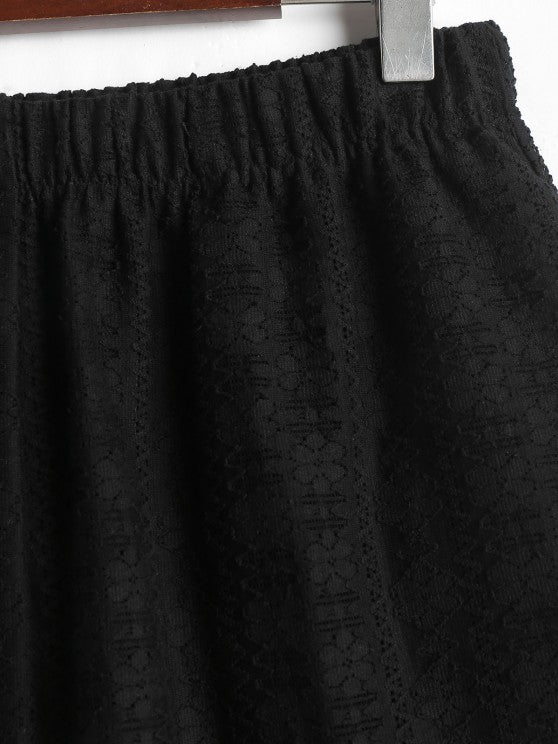 2 Pieces Plain Netted Shirt And Shorts - Grafton Collection