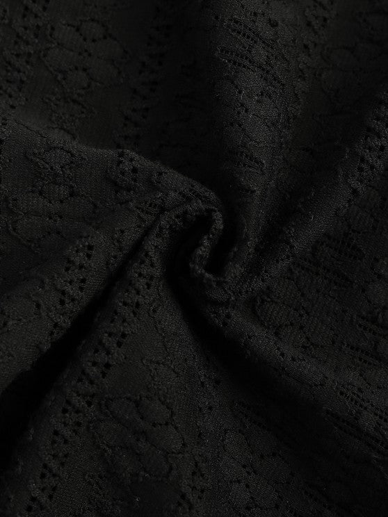 2 Pieces Plain Netted Shirt And Shorts - Grafton Collection