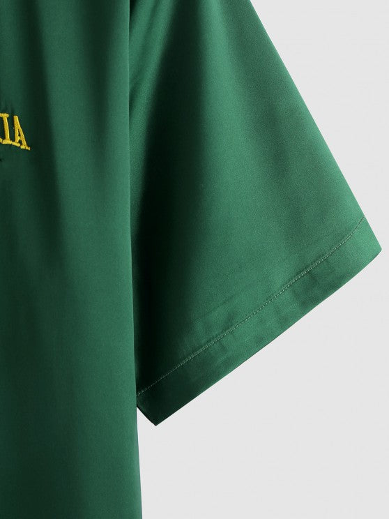 Shirt With Drawstring Shorts Set - Grafton Collection