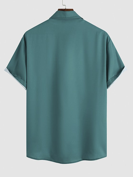 Printed Shirt And Shorts Set - Grafton Collection