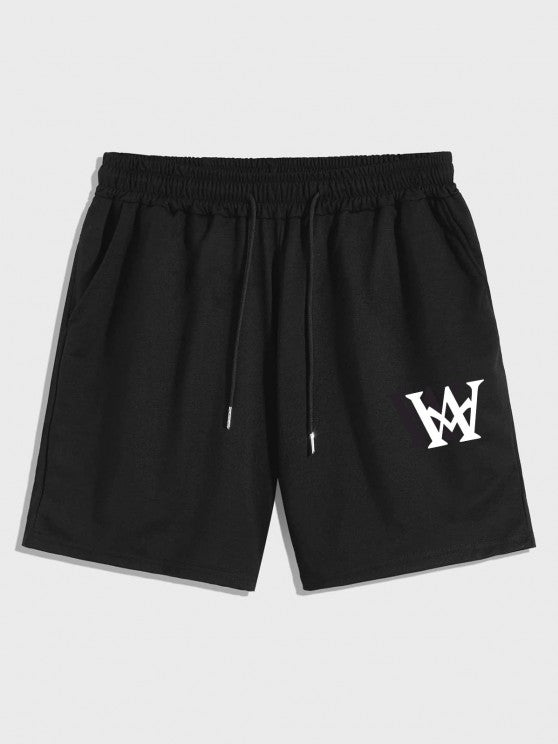 Graphic Printed Short Sleeves T Shirt And Casual Shorts Set - Grafton Collection