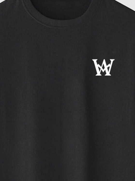 Graphic Printed Short Sleeves T Shirt And Casual Shorts Set - Grafton Collection