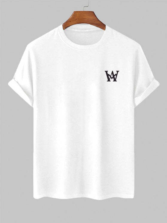 Graphic Printed Short Sleeves T Shirt And Casual Shorts Set - Grafton Collection