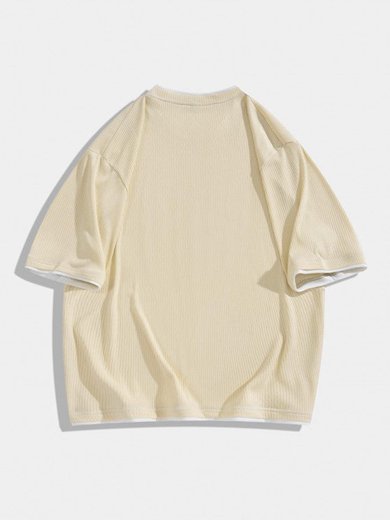 Silk Textured T Shirt And Shorts - Grafton Collection