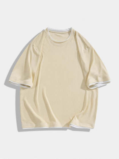 Silk Textured T Shirt And Shorts - Grafton Collection