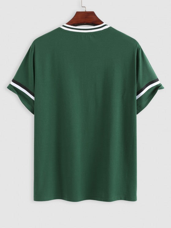 Brooklyn New York Printed T-Shirt And Striped Shorts - Grafton Collection