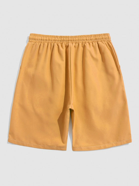 Bear Slogan Printed T Shirt And Shorts - Grafton Collection