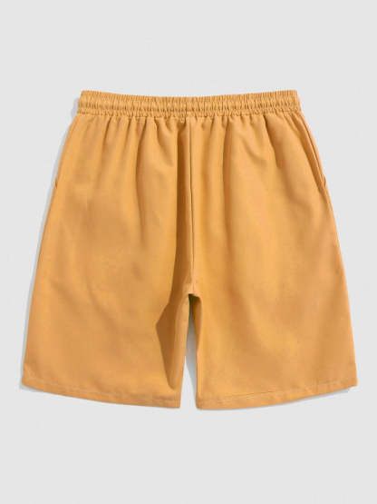 Bear Slogan Printed T Shirt And Shorts - Grafton Collection