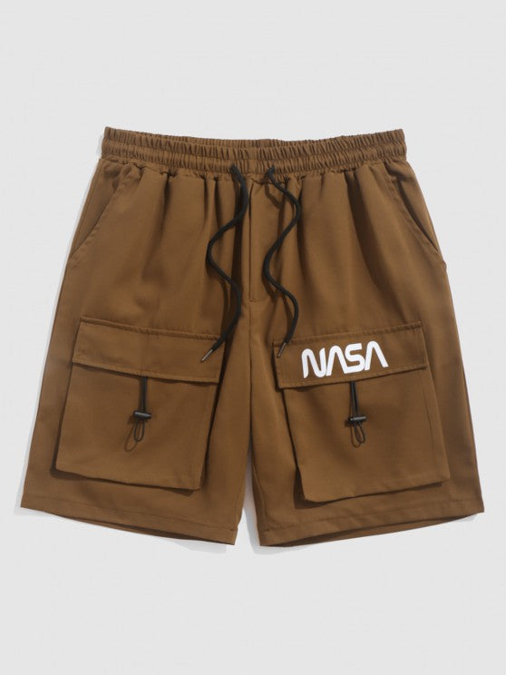 Astronaut Graphic Print T Shirt With Cargo Shorts Set - Grafton Collection