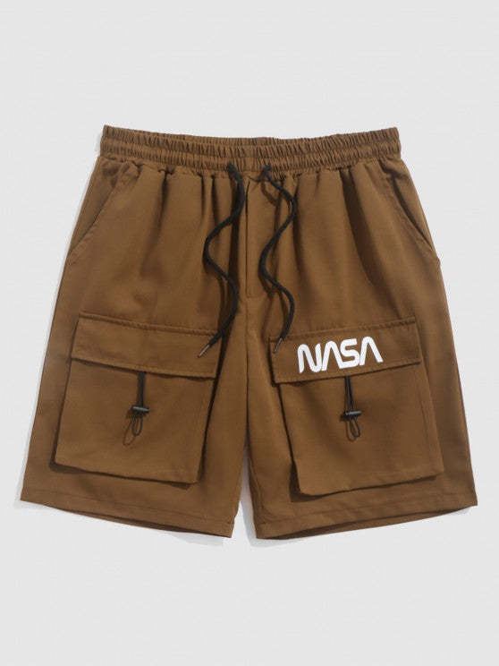 Astronaut Graphic Print T Shirt With Cargo Shorts Set - Grafton Collection