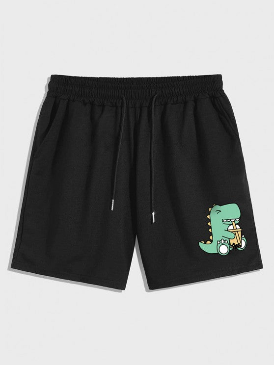 Dinosaur Printed T Shirt And Casual Shorts - Grafton Collection