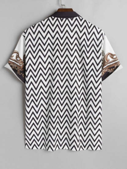 Lapel Collar Shirt And Shorts Set - Grafton Collection