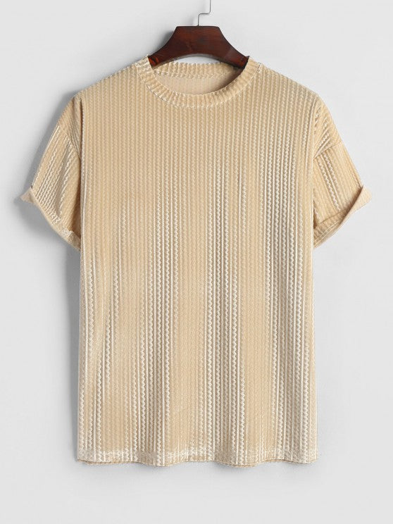 Geometric Short Sleeves T Shirt And Shorts - Grafton Collection