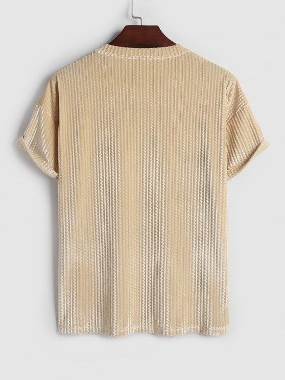 Geometric Short Sleeves T Shirt And Shorts - Grafton Collection