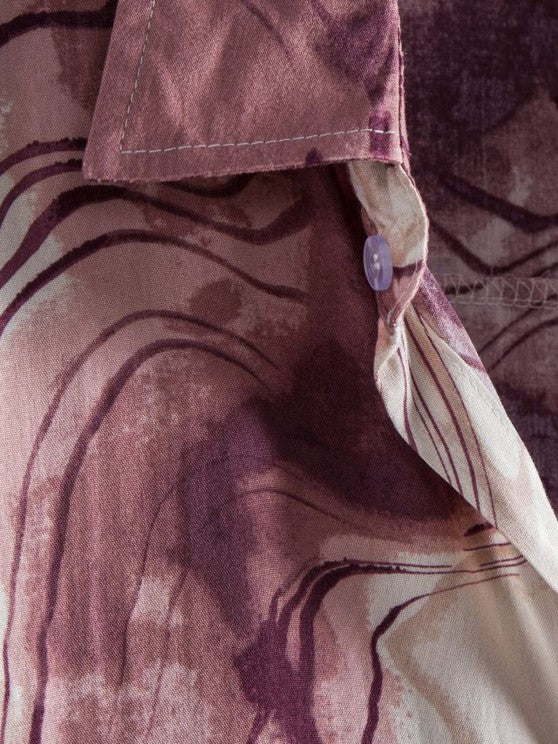 Ink Printed Shirt And Casual Shorts - Grafton Collection