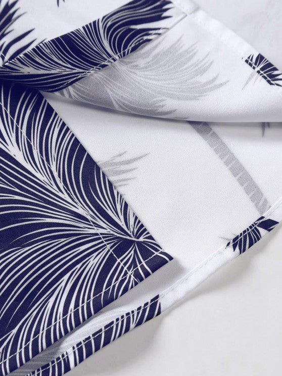 Coconut Tree Printed Shirt And Shorts - Grafton Collection