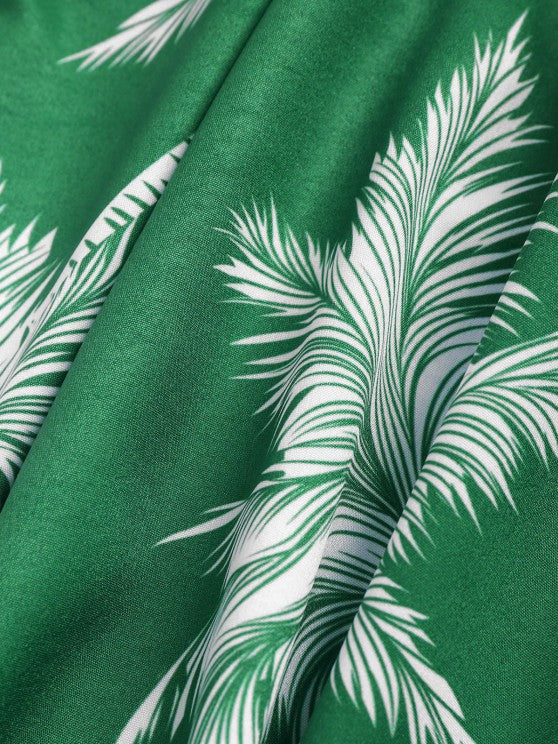Coconut Tree Printed Shirt And Shorts - Grafton Collection