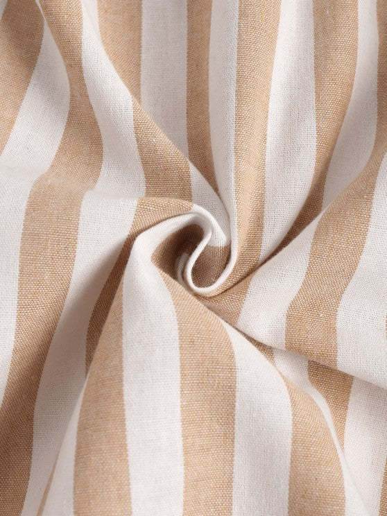 Casual Stripes Pocket Shirt And Shorts - Grafton Collection