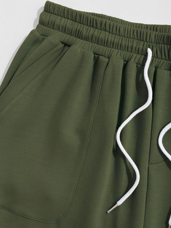 Printed Graphic T-Shirt And Casual Shorts - Grafton Collection