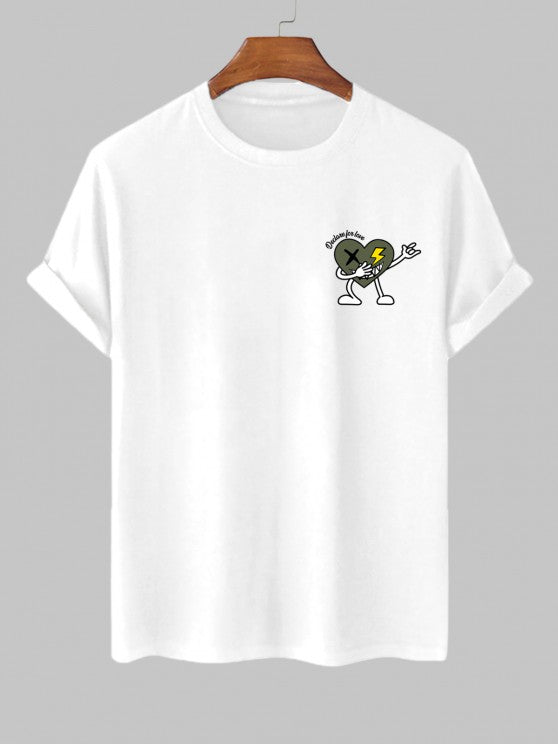 Printed Graphic T-Shirt And Casual Shorts - Grafton Collection