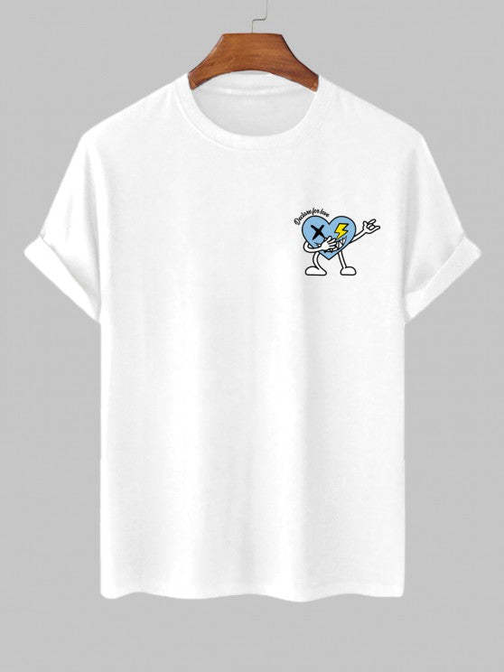 Printed Graphic T-Shirt And Casual Shorts - Grafton Collection
