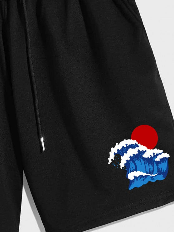 Sea Wave T Shirt And Shorts - Grafton Collection