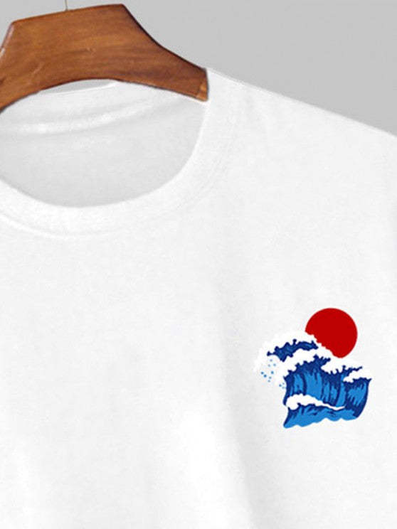 Sea Wave T Shirt And Shorts - Grafton Collection