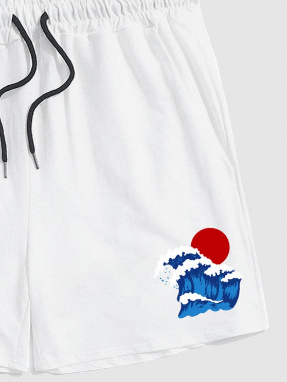 Sea Wave T Shirt And Shorts - Grafton Collection