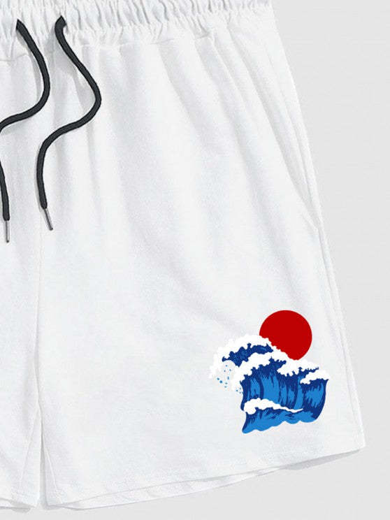 Sea Wave T Shirt And Shorts - Grafton Collection
