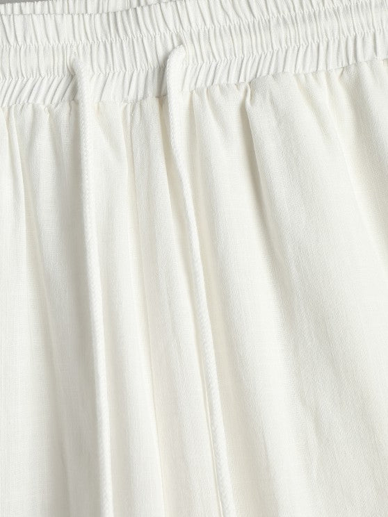 Textured Ethnic Printed Shirt And Shorts - Grafton Collection