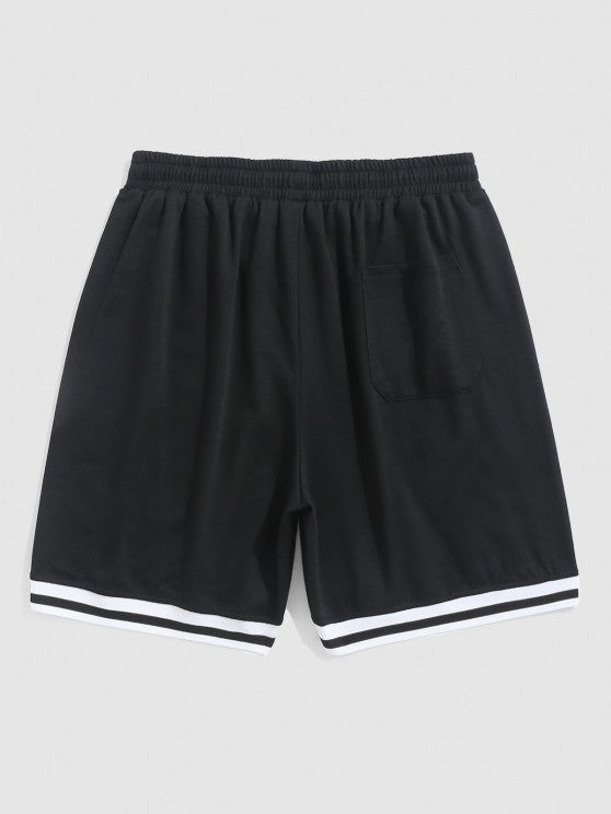 Short Sleeves T Shirt And Printed Shorts - Grafton Collection