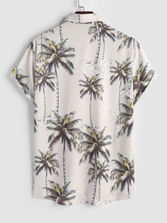 Coconut Tree Short Sleeves Shirt And Shorts - Grafton Collection