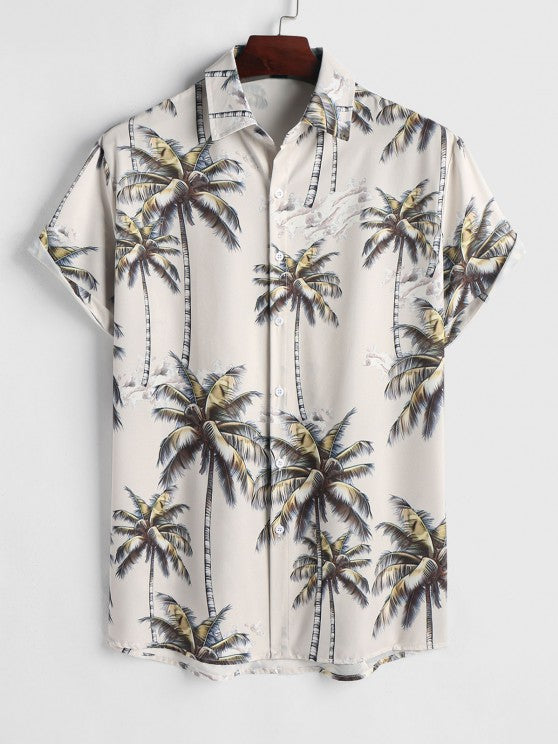 Coconut Tree Short Sleeves Shirt And Shorts - Grafton Collection