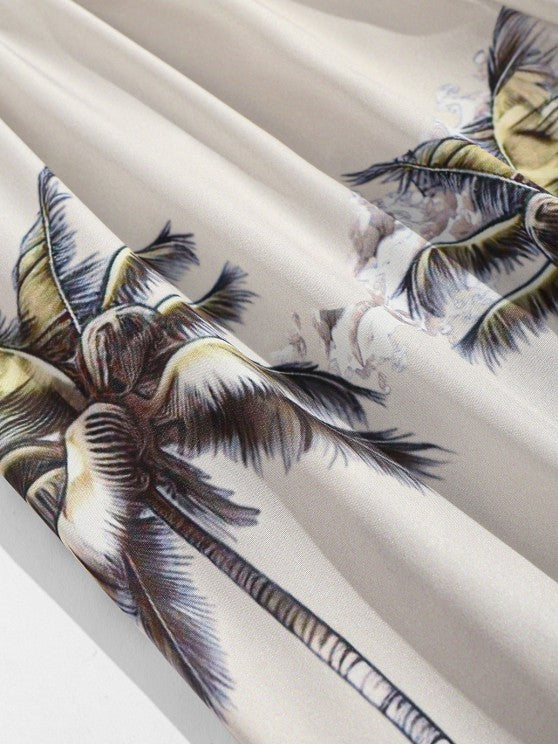 Coconut Tree Short Sleeves Shirt And Shorts - Grafton Collection