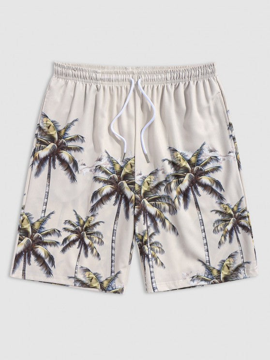 Coconut Tree Short Sleeves Shirt And Shorts - Grafton Collection
