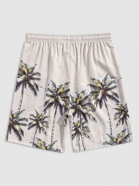 Coconut Tree Short Sleeves Shirt And Shorts - Grafton Collection