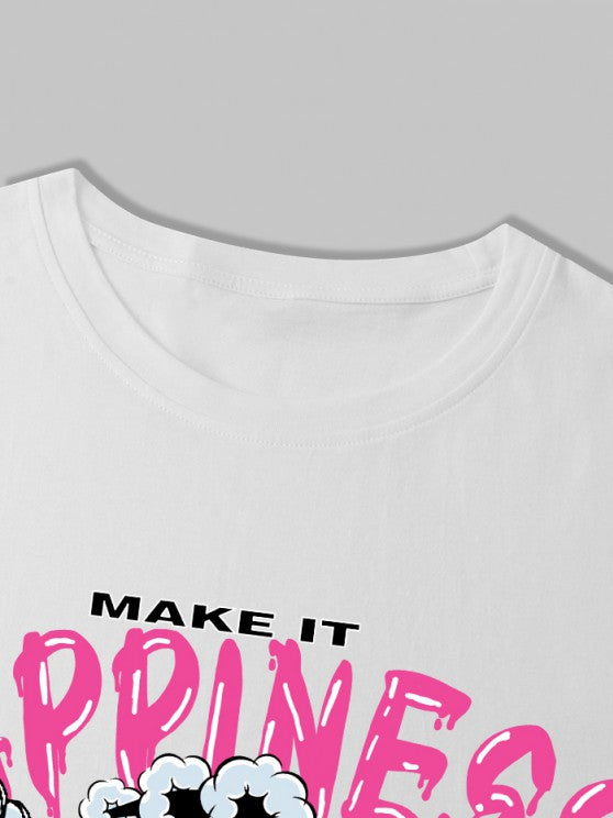 Cartoon Happiness Smiley T-Shirt And Short - Grafton Collection