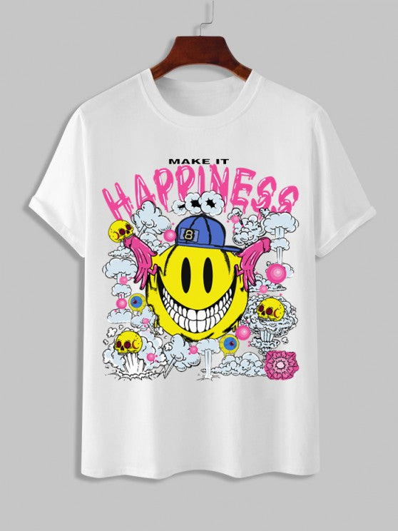 Cartoon Happiness Smiley T-Shirt And Short - Grafton Collection