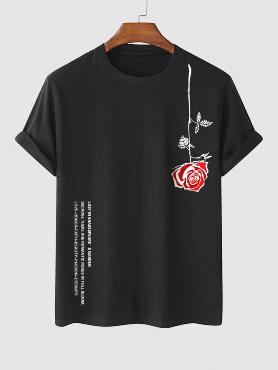 Graphic T Shirt And Drawstring Shorts Set - Grafton Collection