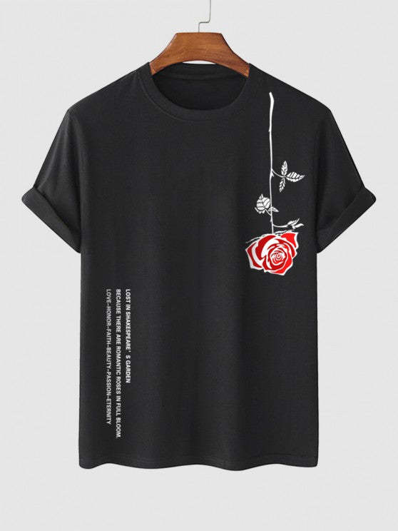 Graphic T Shirt And Drawstring Shorts Set - Grafton Collection