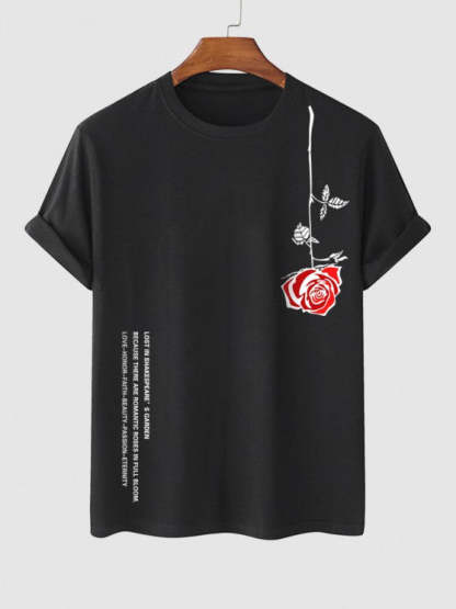 Graphic T Shirt And Drawstring Shorts Set - Grafton Collection