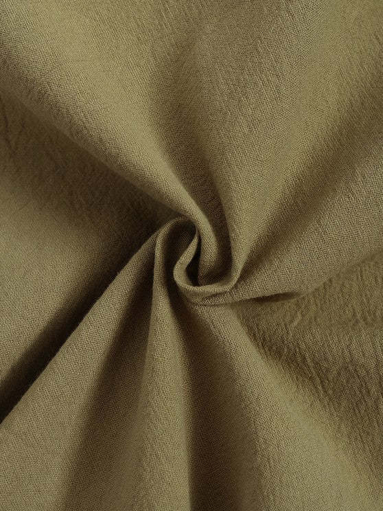 Textured Short Sleeves Shirt And Plain Pant - Grafton Collection