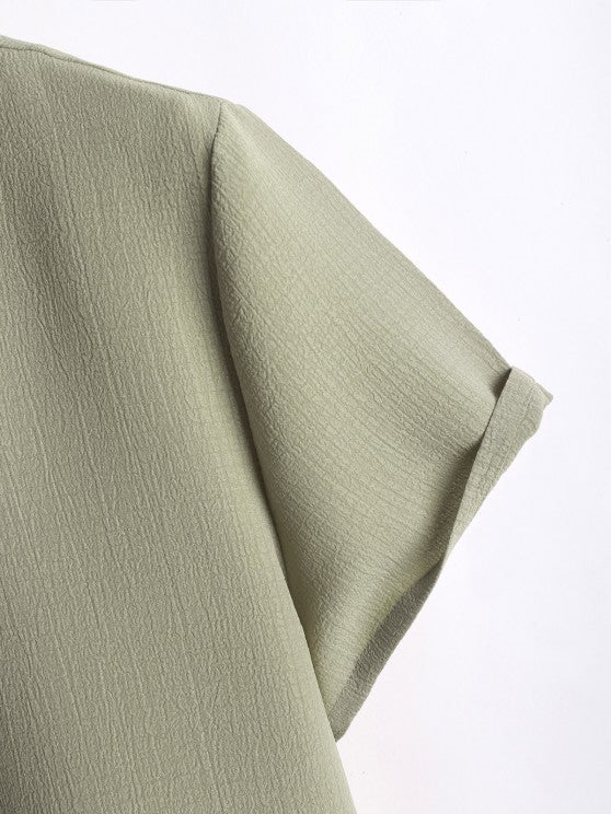 Textured Shirt With Shorts Set - Grafton Collection