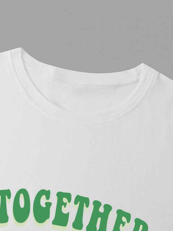 Cartoon Flower Printed T Shirt And Shorts - Grafton Collection