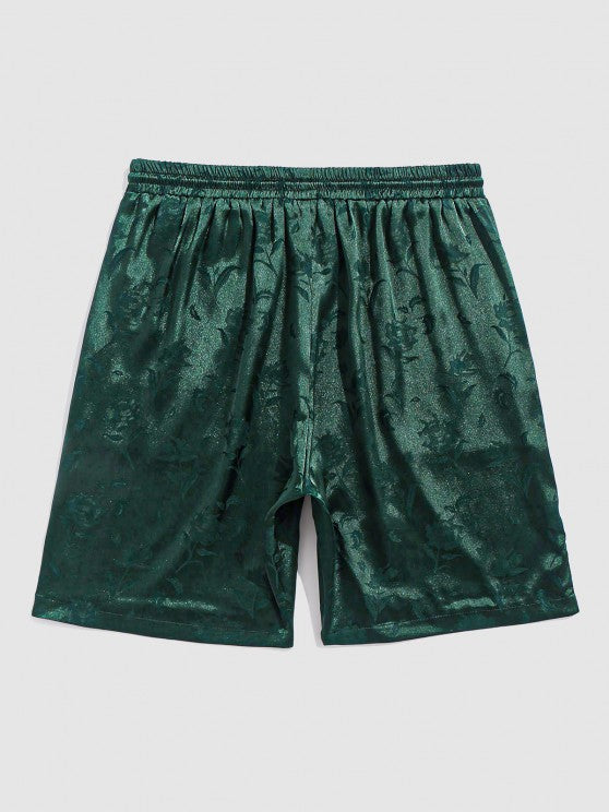 Front Kimono Shirt And Casual Shorts - Grafton Collection