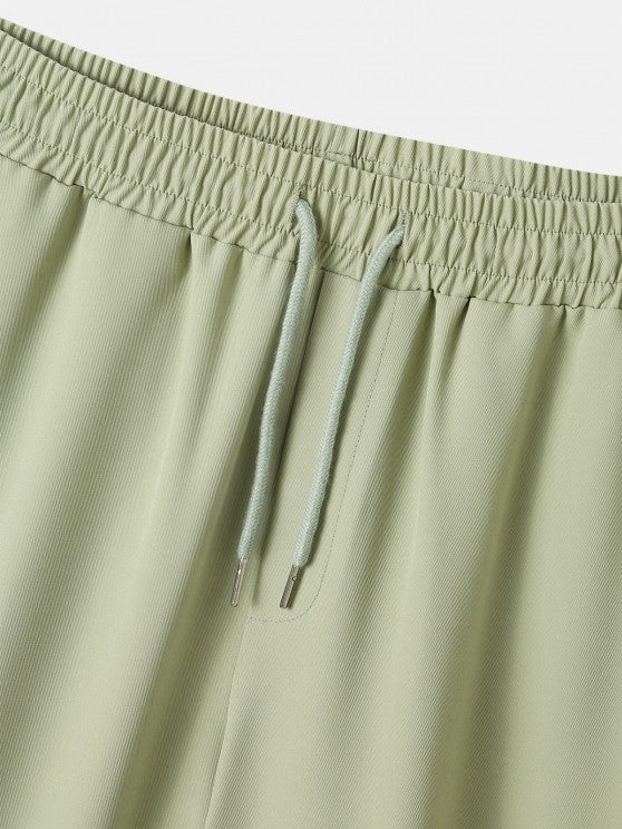 Tailored Collar Shirt And Drawstring Pants - Grafton Collection