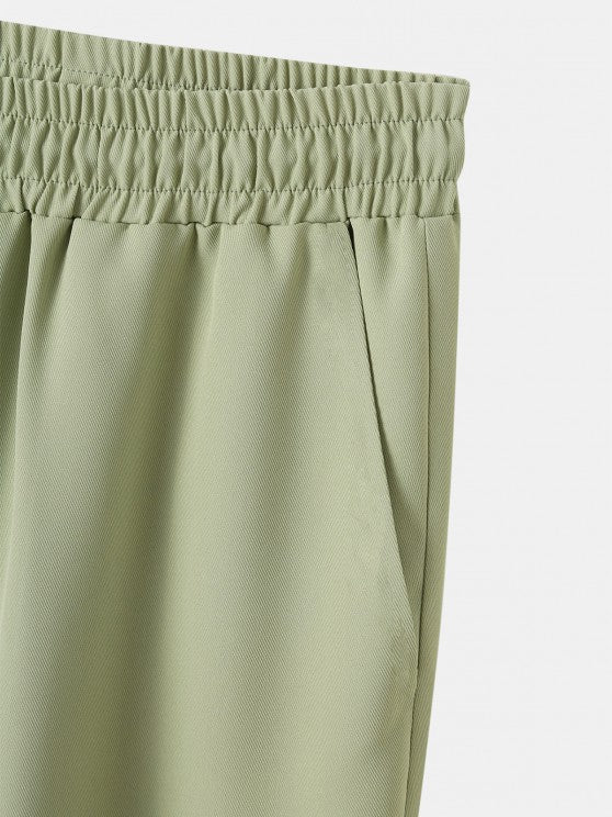 Tailored Collar Shirt And Drawstring Pants - Grafton Collection