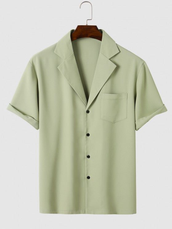 Tailored Collar Shirt And Drawstring Pants - Grafton Collection