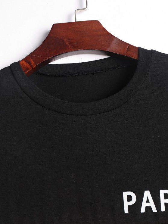 Two Tone Short Sleeves T Shirt And Shorts - Grafton Collection