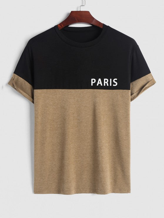 Two Tone Short Sleeves T Shirt And Shorts - Grafton Collection